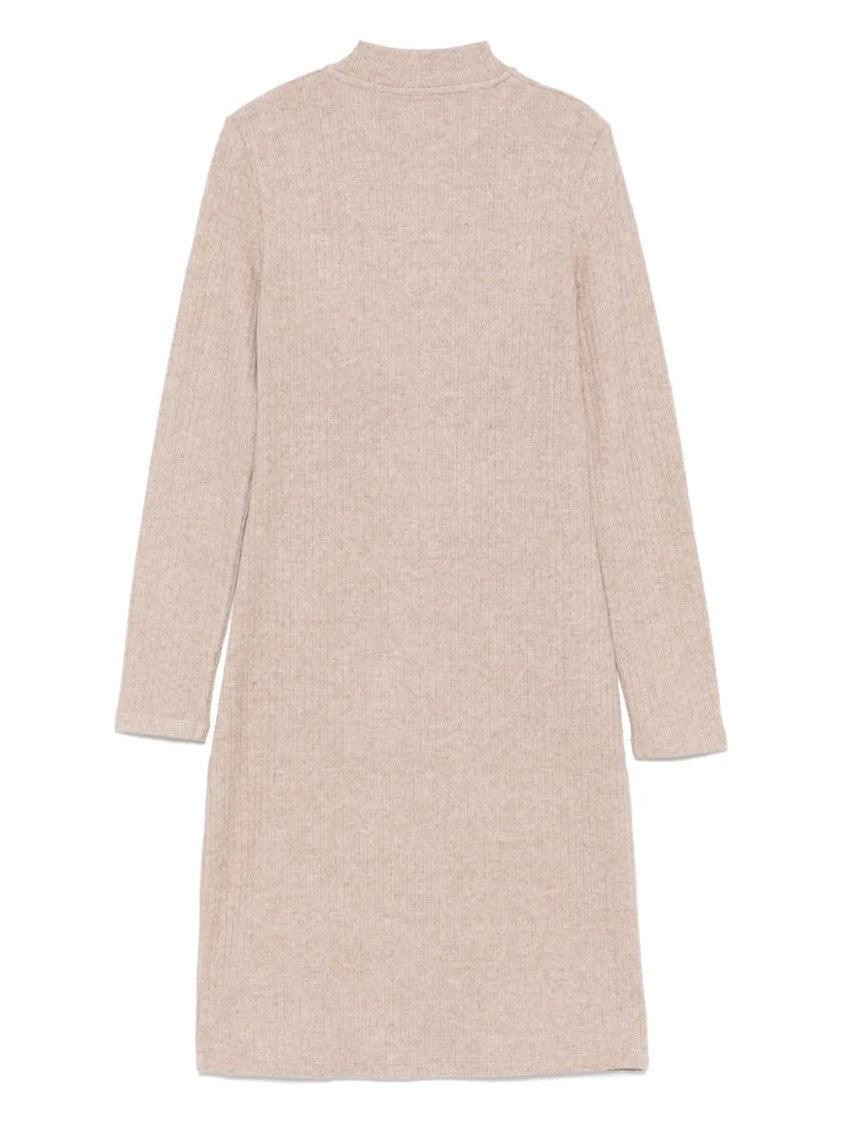Vince Rib Long-Sleeved Short Dress