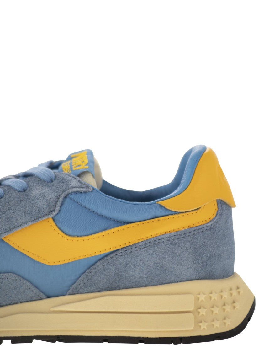 Autry Reelwind - Suede And Technical Textile Trainer