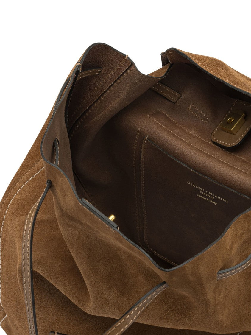 Gianni Chiarini Suede And Leather Backpack