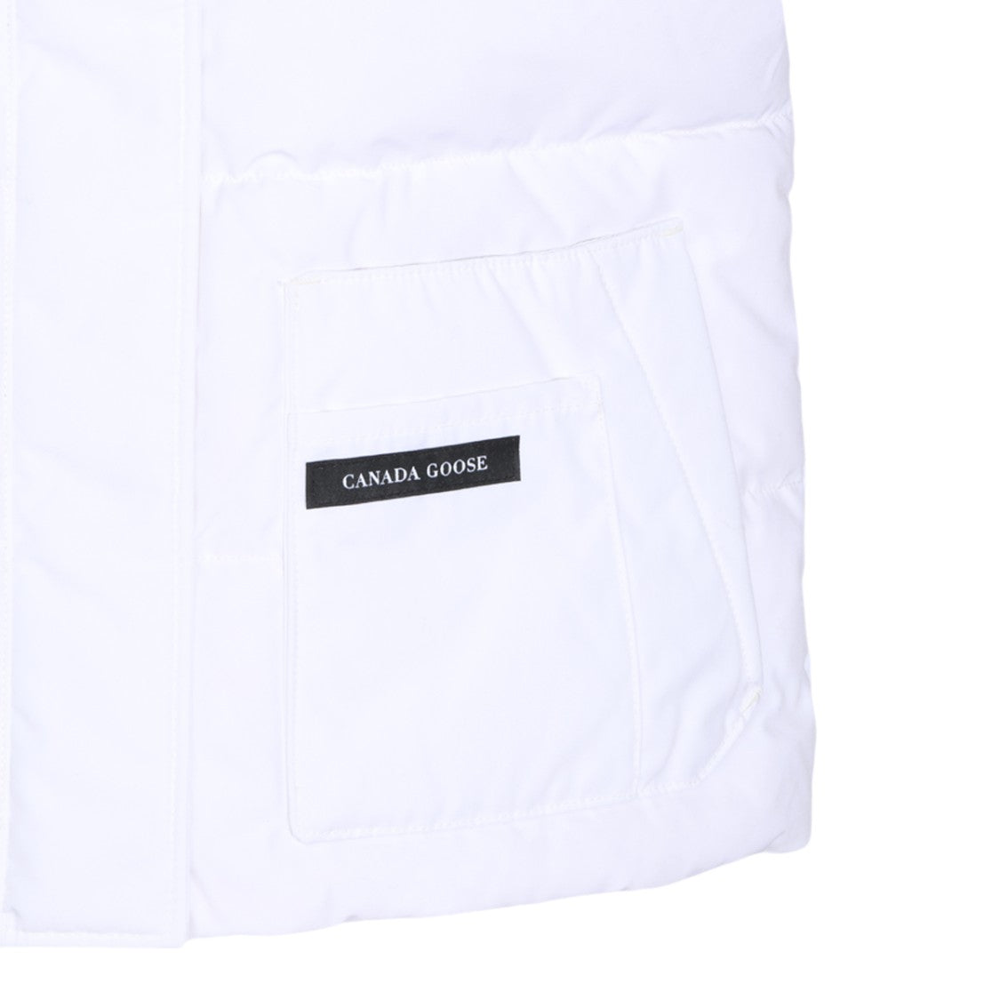 Canada Goose High Collar Concealed Zip Sleeveless Down Jacket
