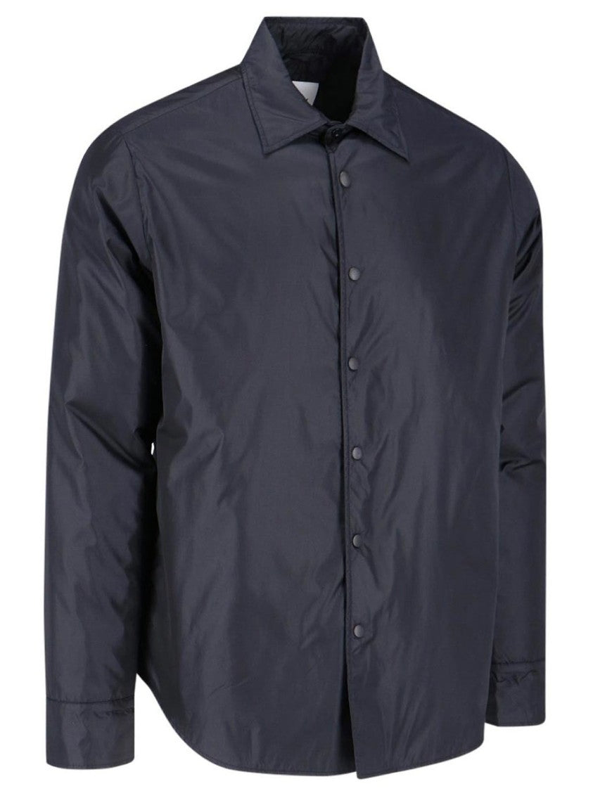 Aspesi Long-Sleeve Black Shirt With Classic Collar