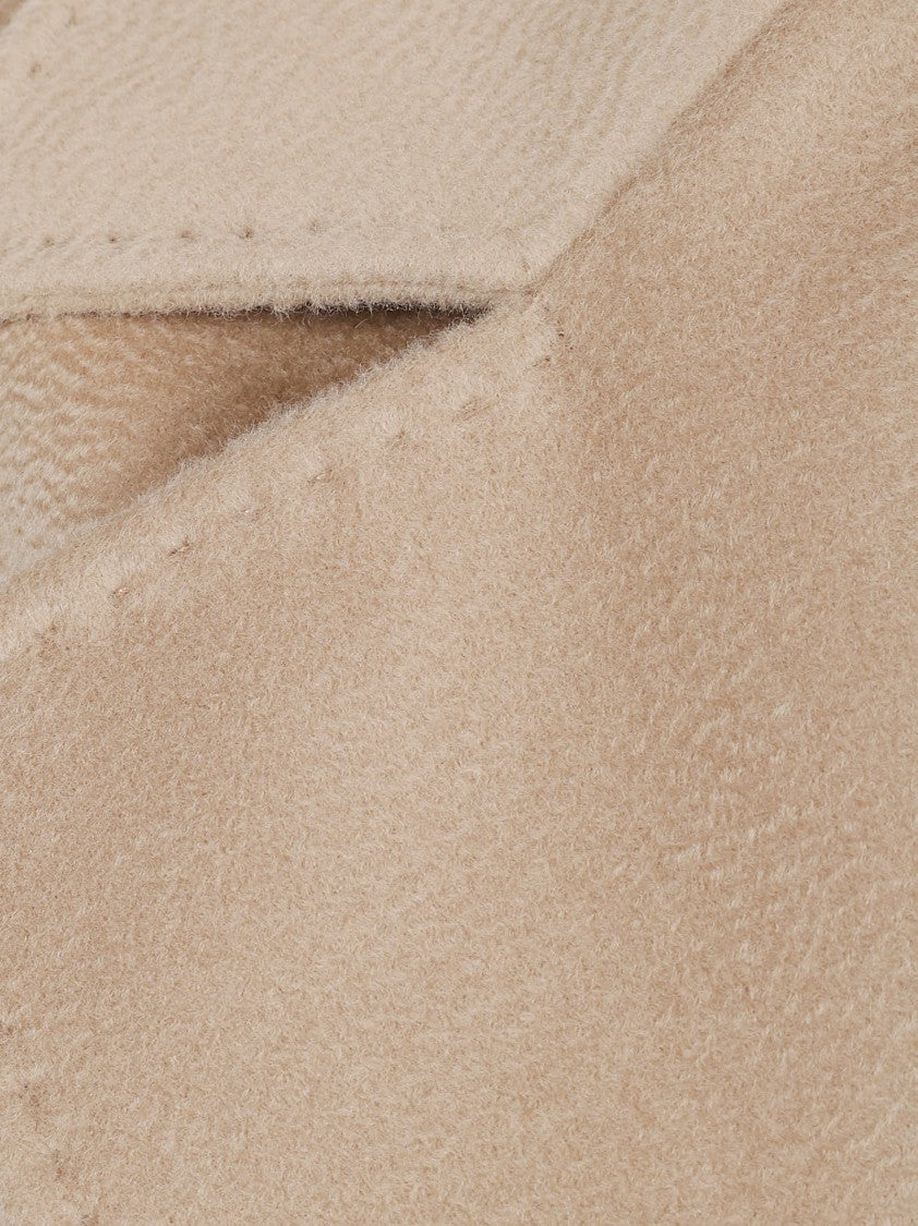 Max Mara Tailored Camel Coat With Wide Lapel