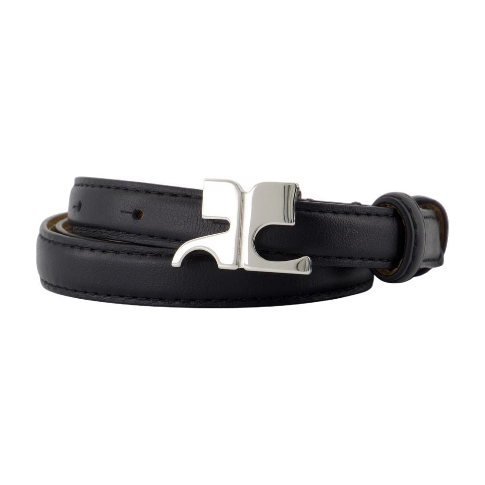 Courrèges Ac Belt - Leather - Black