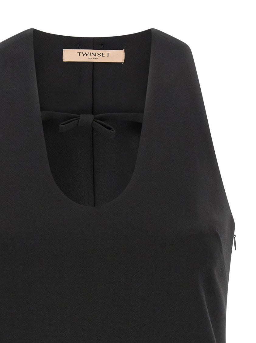 Twin-Set Sequin Bow Dress