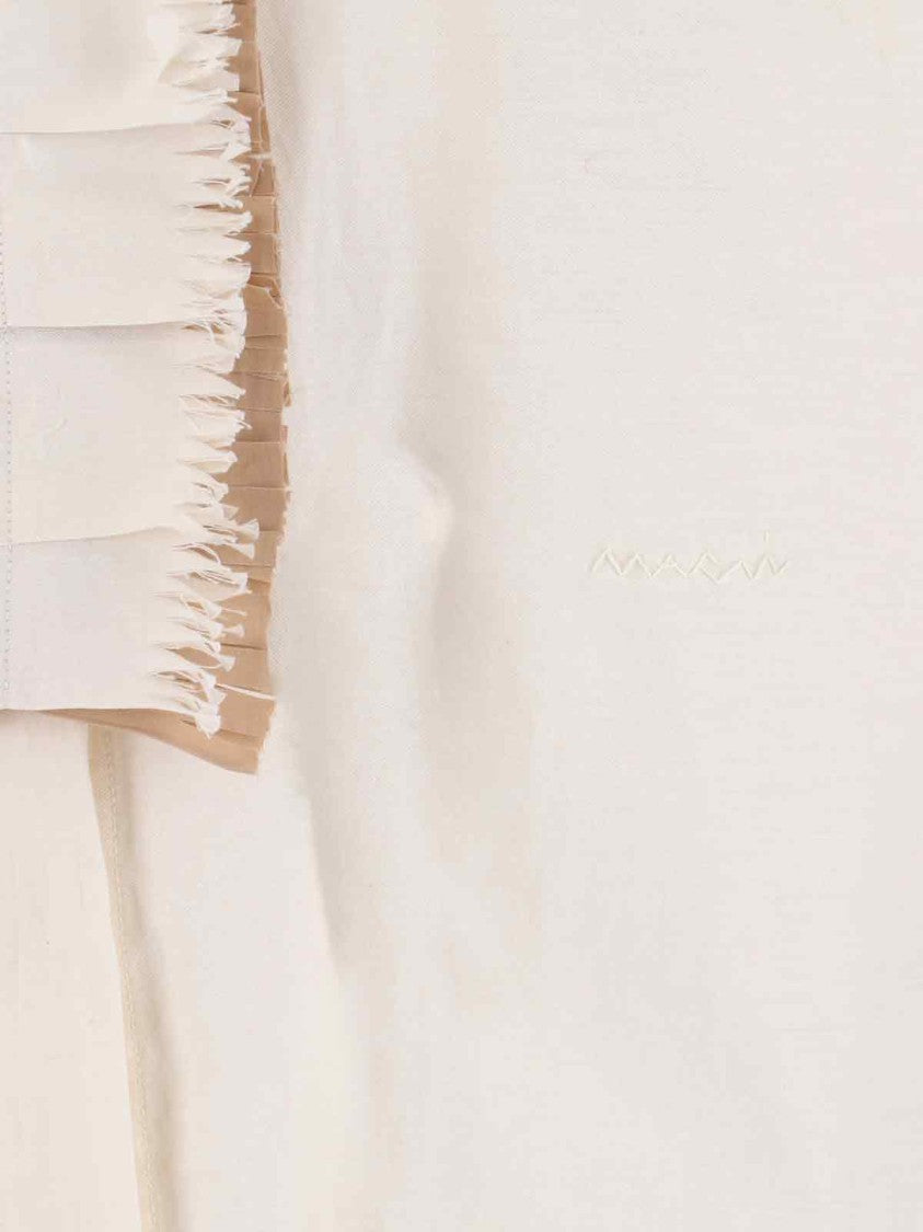 Marni Ruffle Shirt – Cream