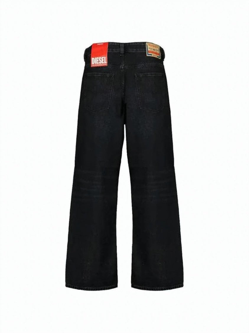 Diesel Relaxed Fit Black Denim Pants