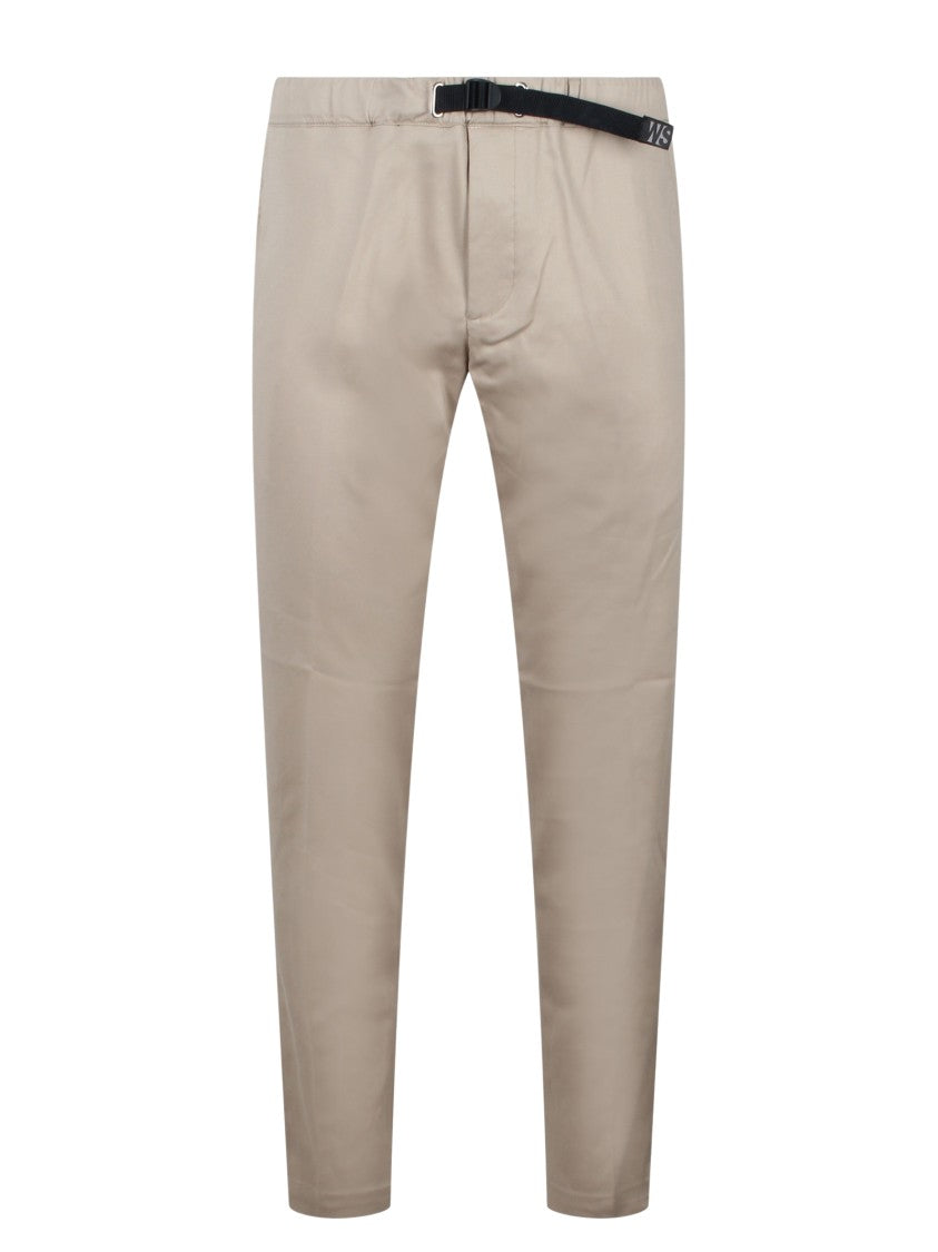 White Sand Elastic Waist Trousers