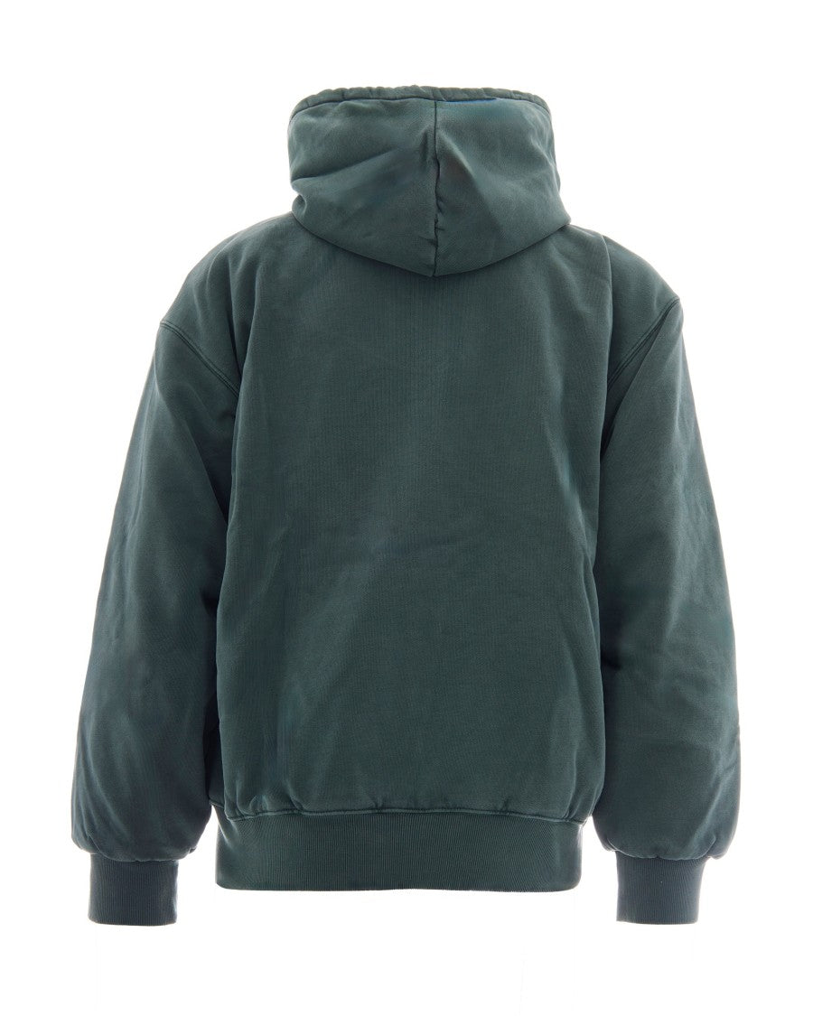 Carhartt Wip Quilted Hooded Jacket With Kangaroo Pocket And Adjustable Features