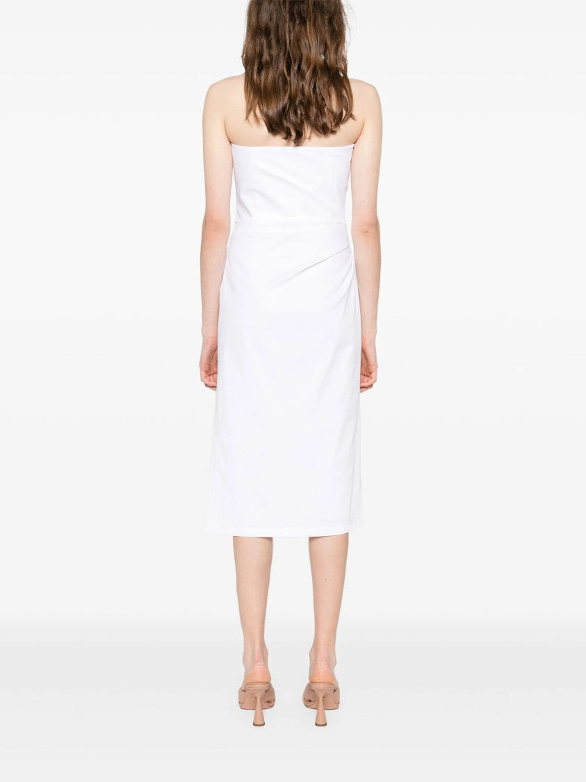 Max Mara Sleek Strapless Midi Dress
