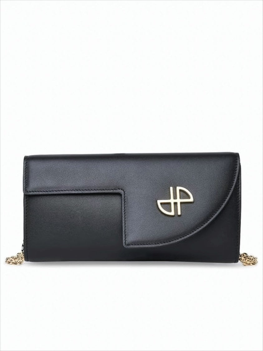 Patou Rectangular Calf Leather Shoulder Bag