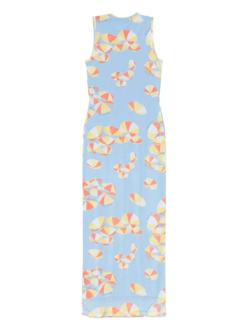 Moschino Fitted Bodice Dress With Flared Skirt
