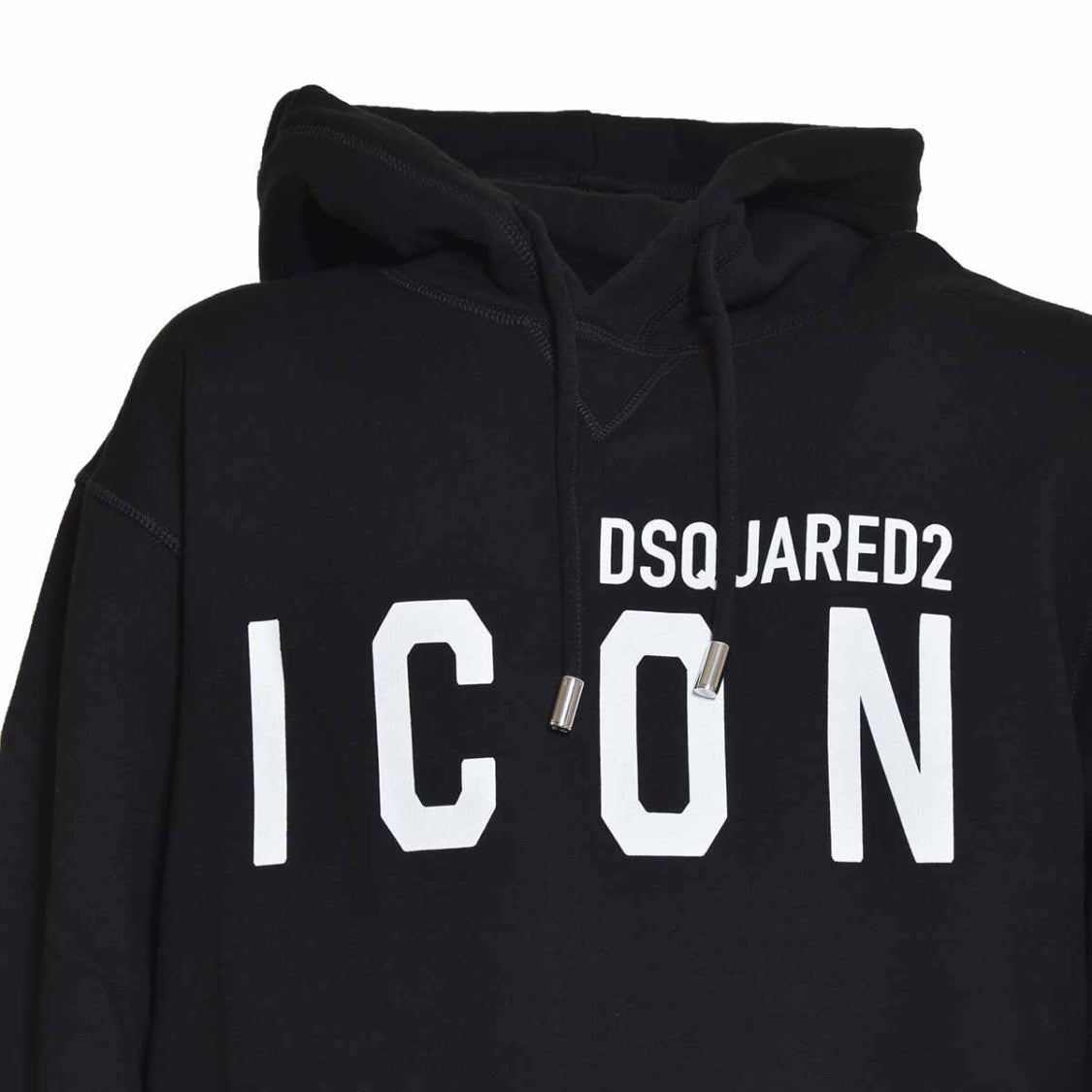 Dsquared2 Relaxed Black Hoodie With Iconic Logo Print