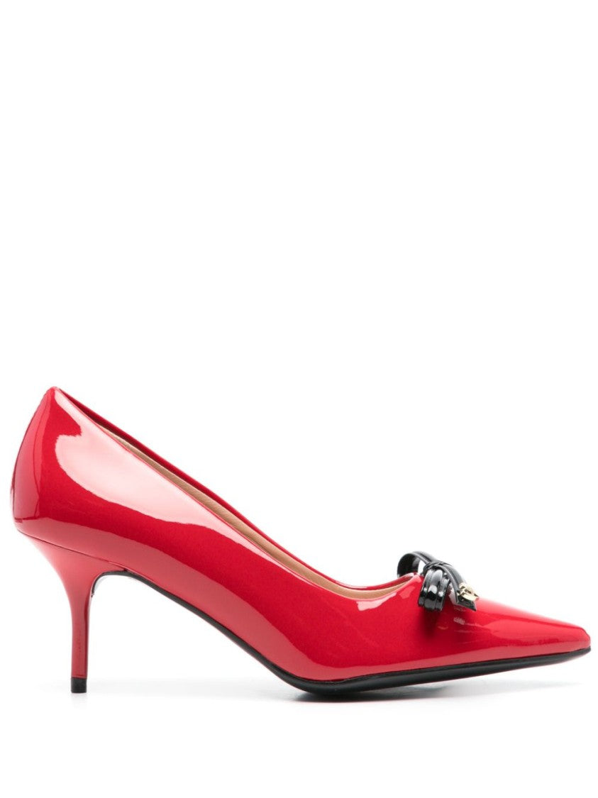 Love Moschino Red/Black Mid Heel Shoes
