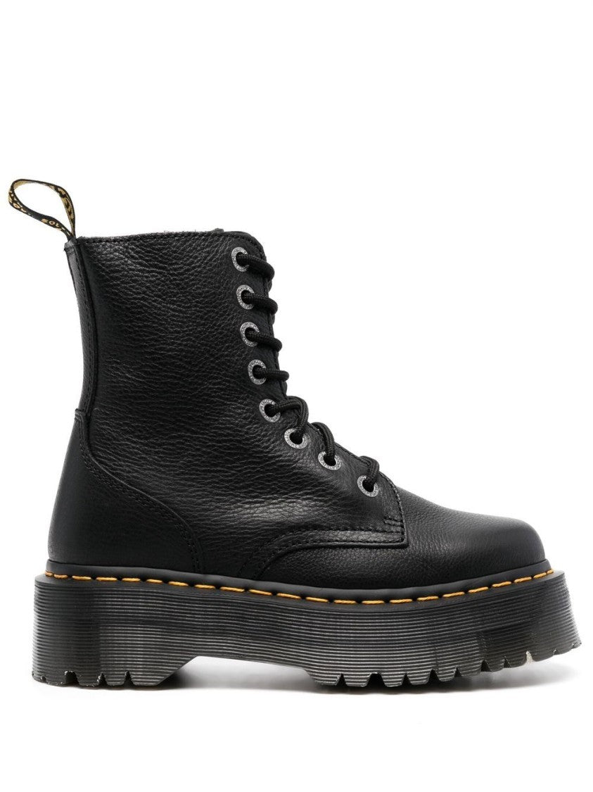 Dr. Martens Smooth Black Leather Ankle Boots