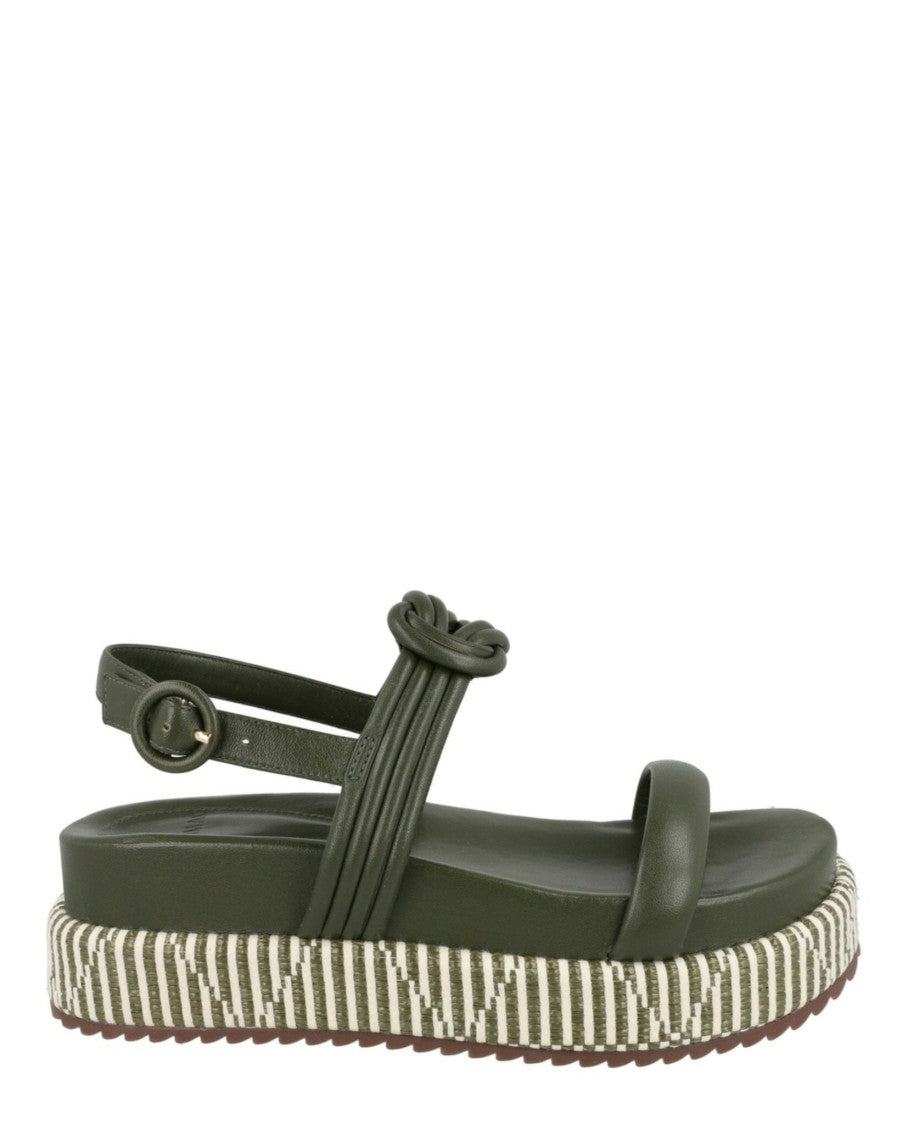 Alexandre Birman Vicky Bounce Raffia Platform Sandals