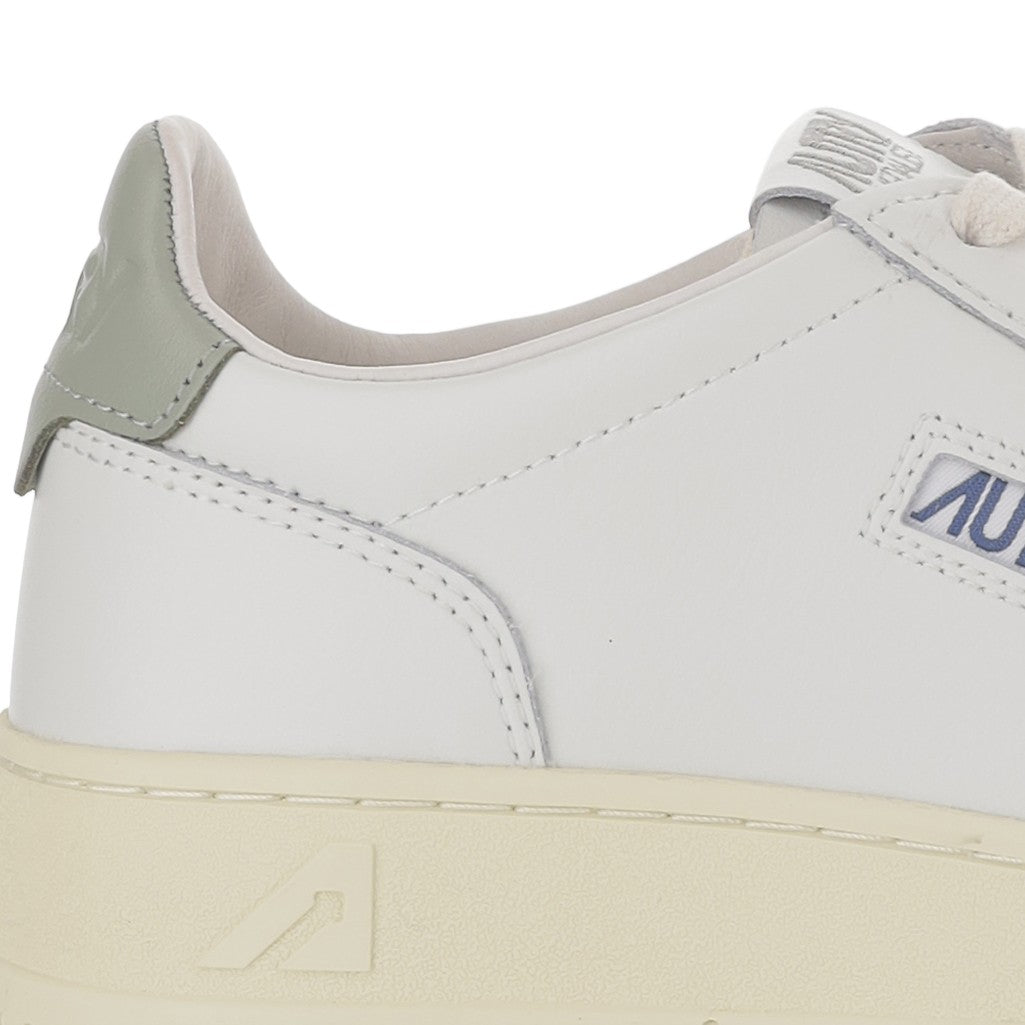 Autry Perforated Leather Low Sneakers With Subtle Branding