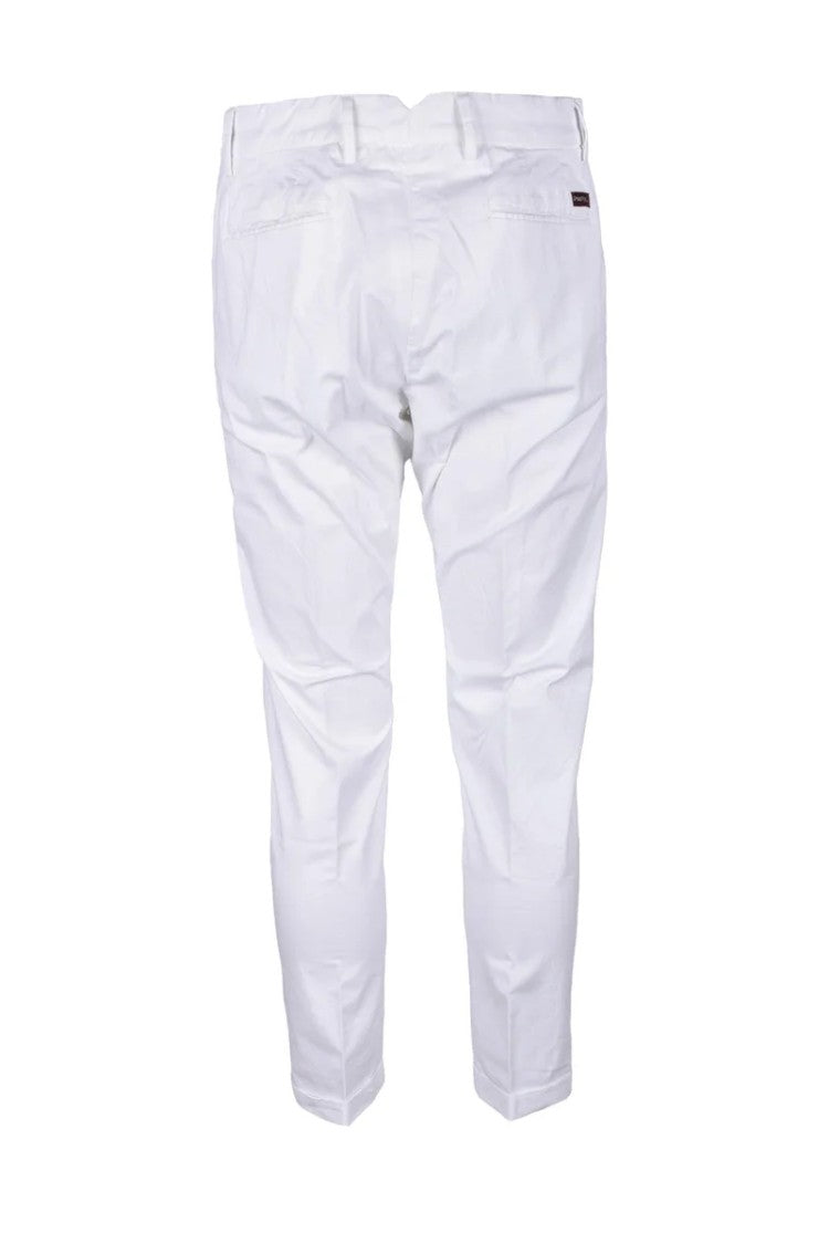 True Nyc White Stretch Cotton Pants