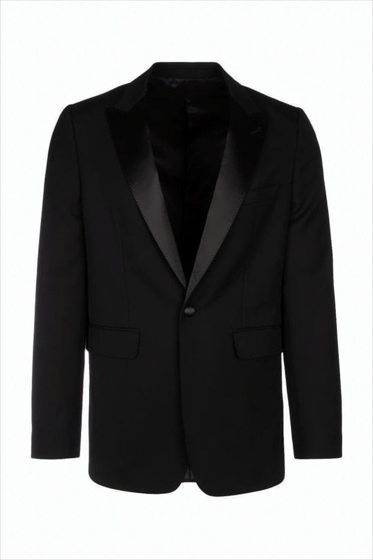 Celine Classic Tailored Black Celine Jacket With Single-Button Closure