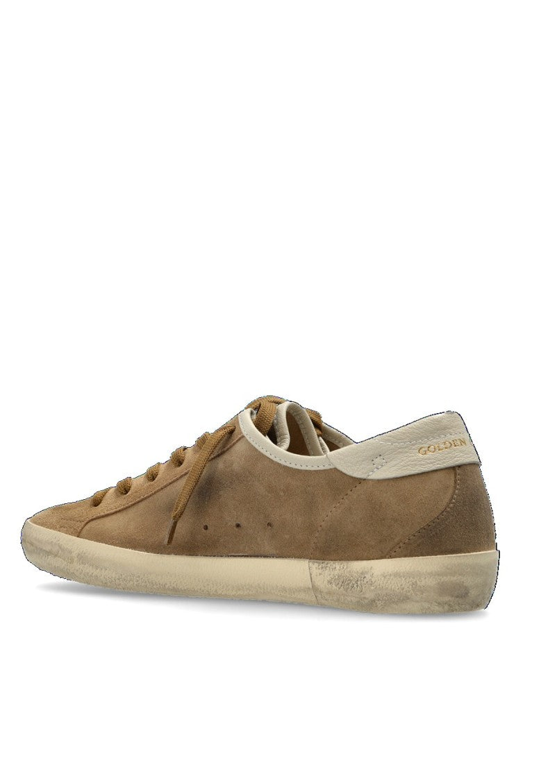 Golden Goose Worn-In Vintage Low-Top Sneakers With Distressed Suede Upper