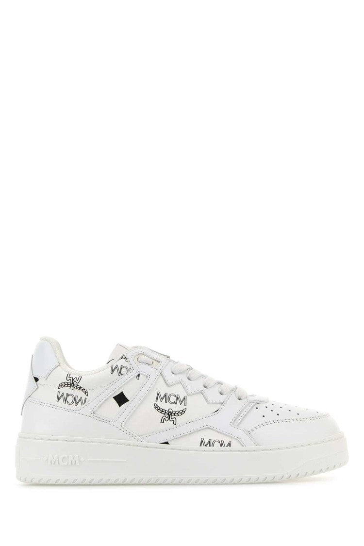 Mcm Printed Canvas Terrain Sneakers