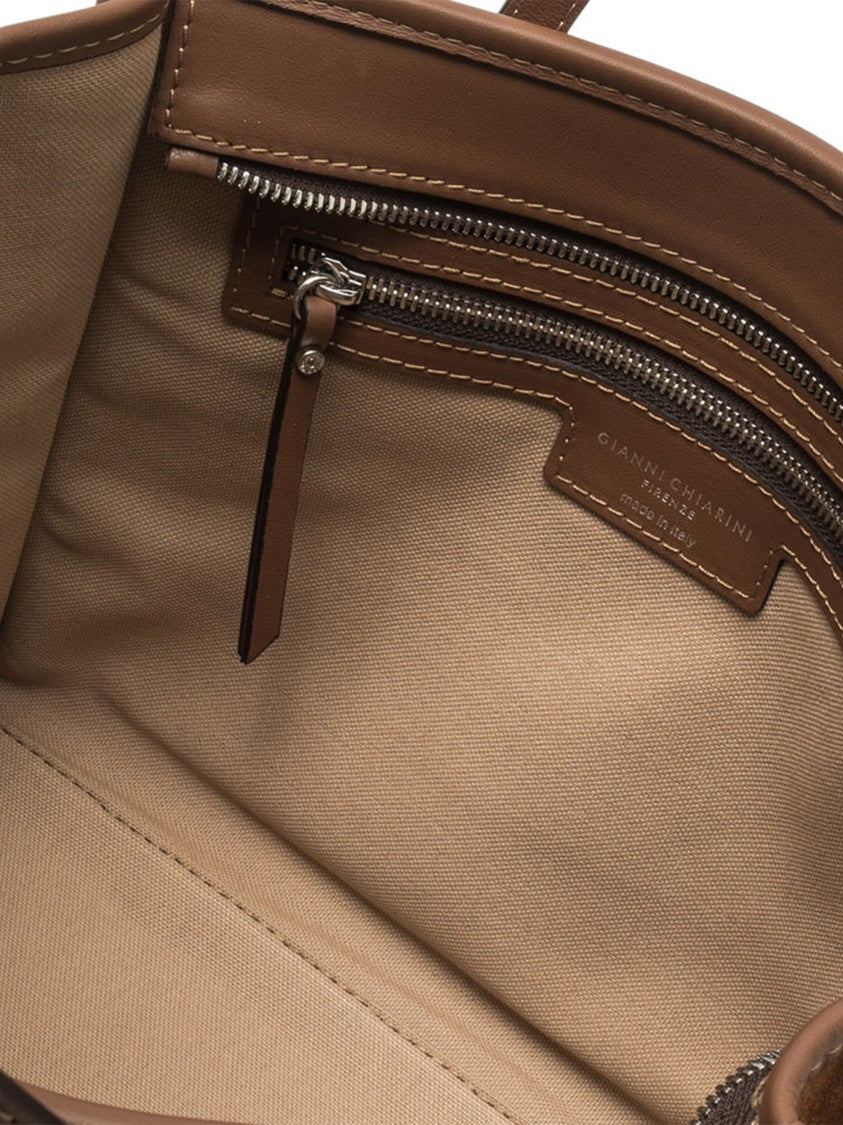 Gianni Chiarini Miss Marcella 32 Brown Suede Tote