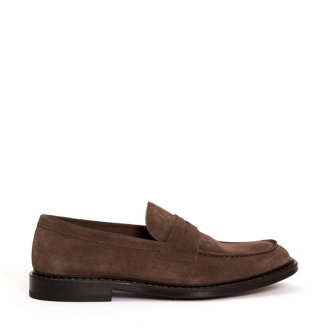 Doucal's Beige Suede Moccasins