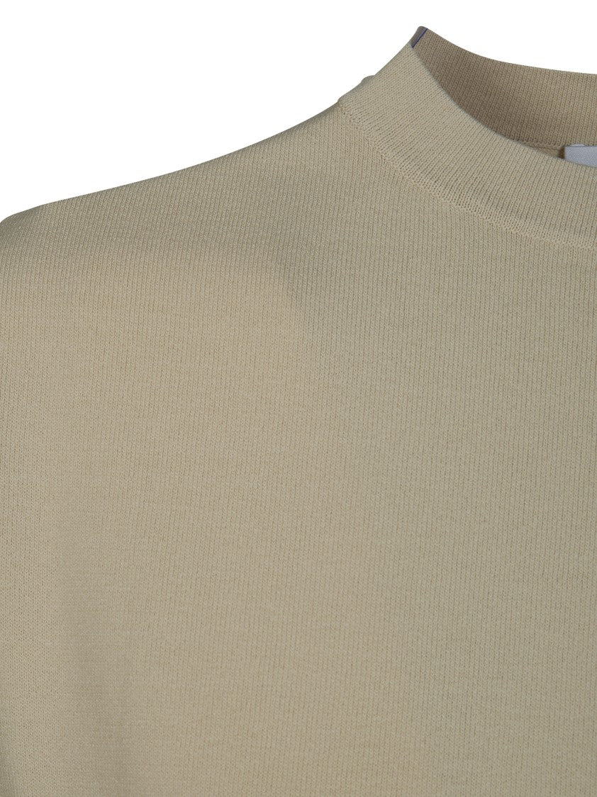 Alpha Studio Smooth Viscose Blend Side Slits T-Shirt