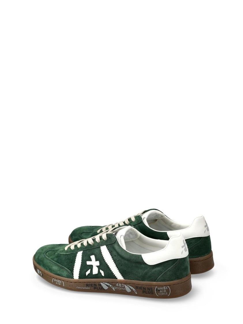 Premiata Deep Green Suede Sneakers