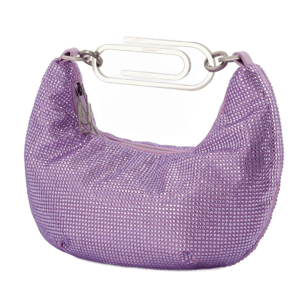 Off-White Binder Clip 20 Bag In Strass / Lilac