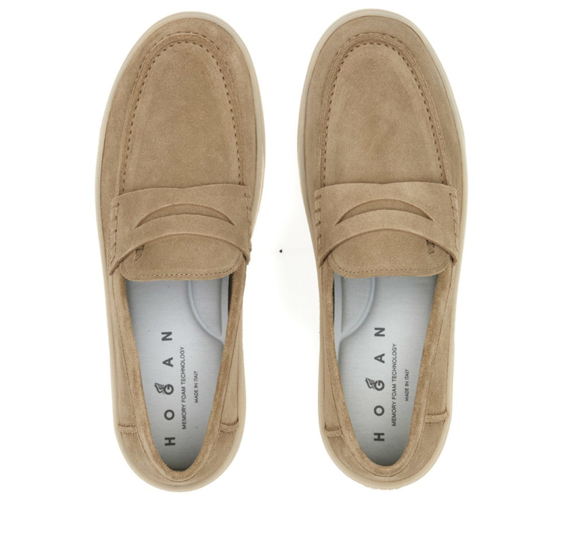 Hogan Brown Suede Loafers