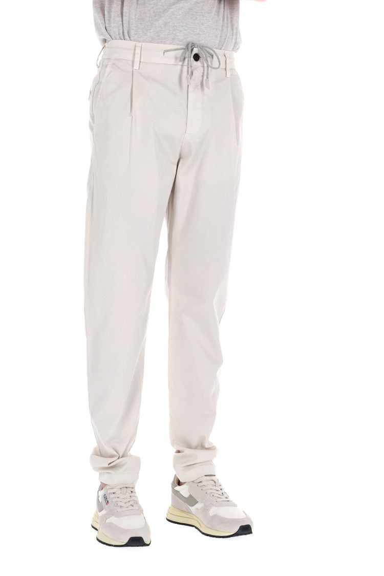 Eleventy Comfort Cotton Drawstring Trousers