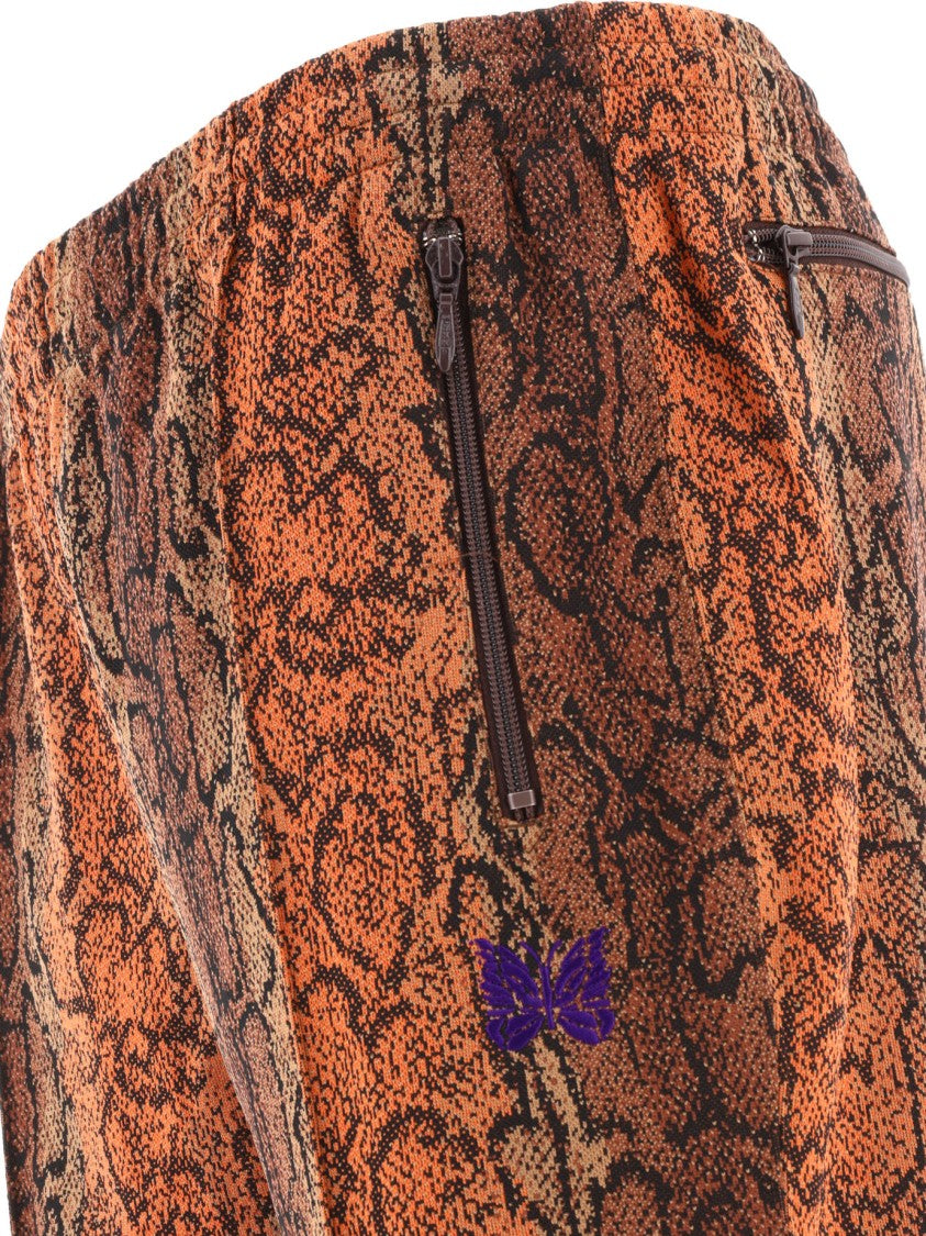 Needles Bold Snakeskin Pattern Track Trousers