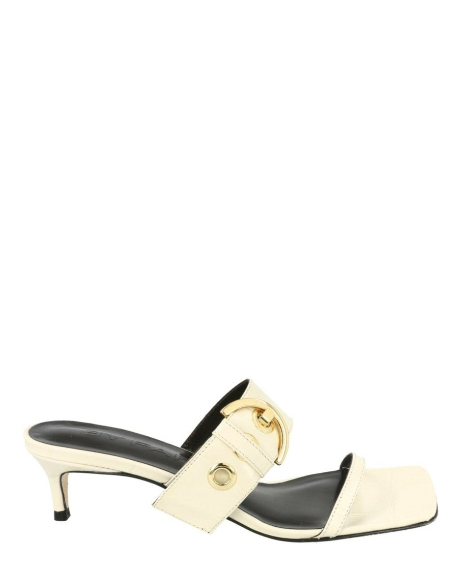 By Far Bettina Croc Embossed Mules
