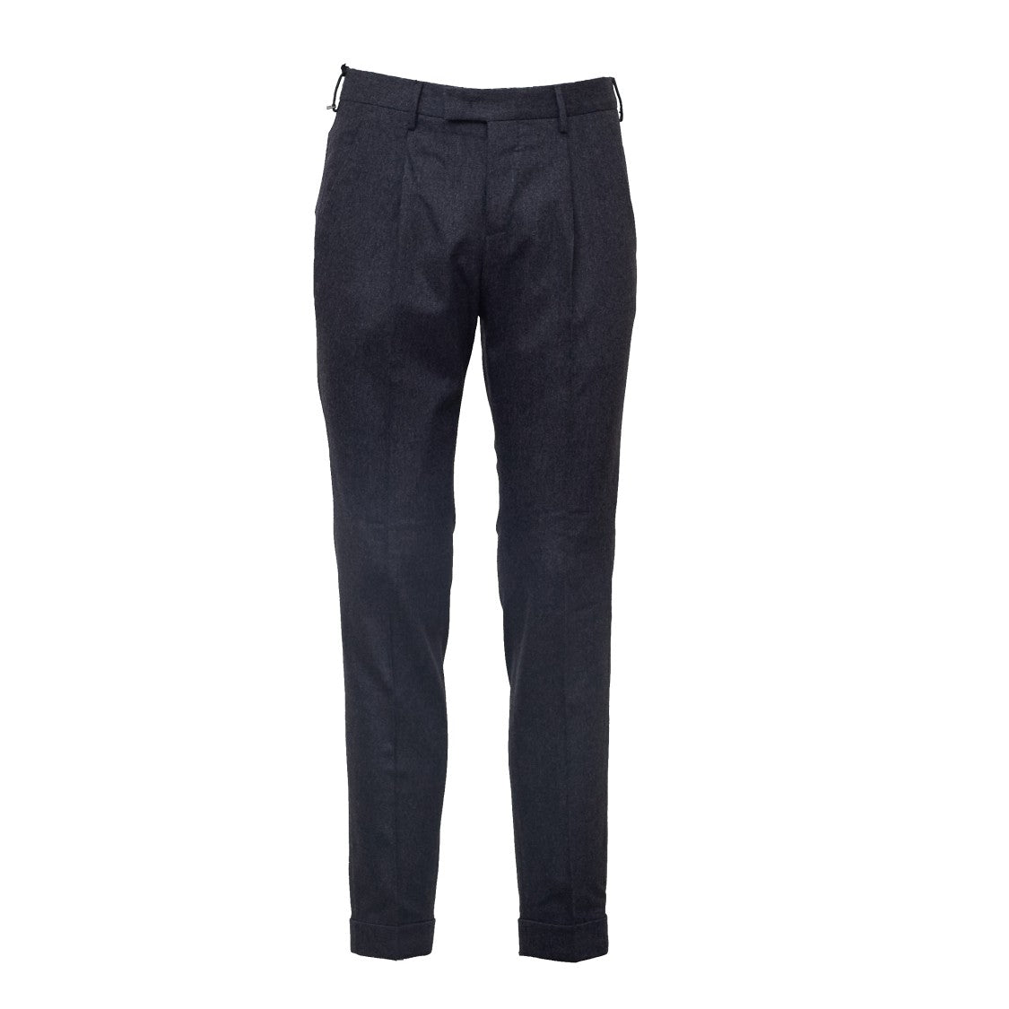 Pt Wool-Cashmere Flannel Pleated Master Straight-Leg Pants