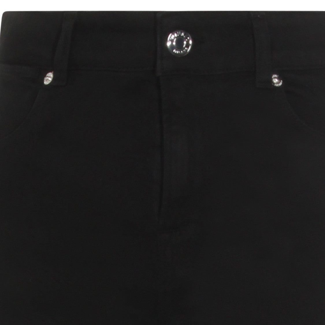 Twin-Set High-Waisted Black Jeans With Flared Leg Design