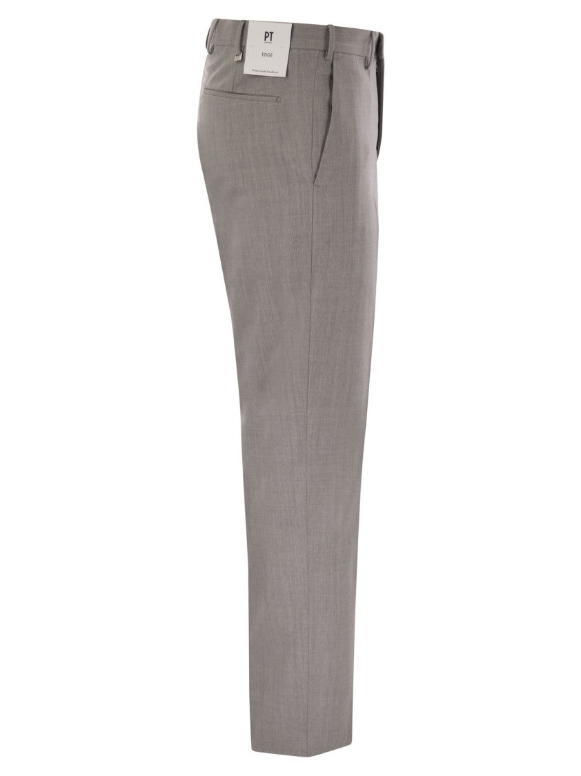 Pt Torino Dieci - Stretch Virgin Wool Trousers