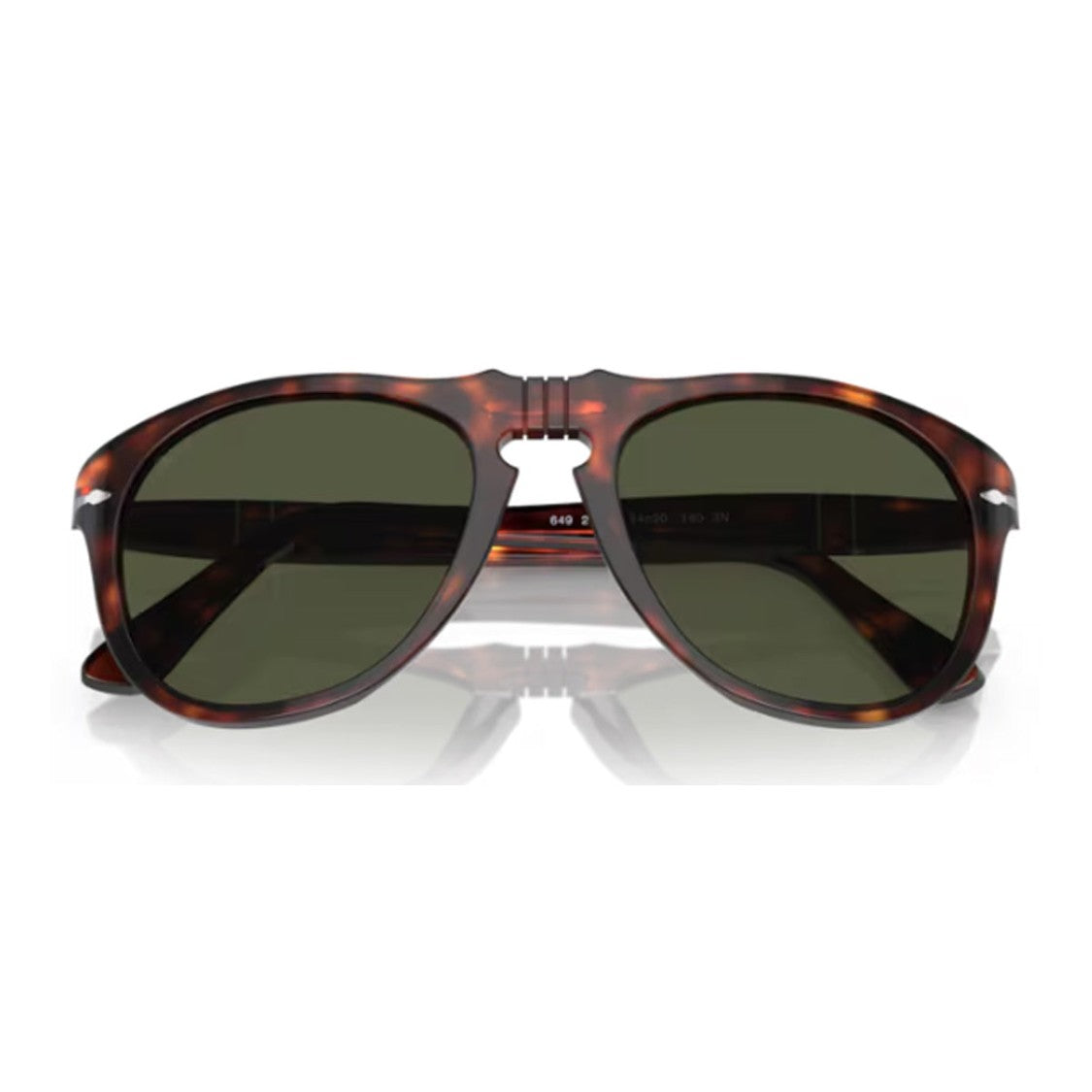 Persol Havana Po0649 Acetate Aviator Sunglasses