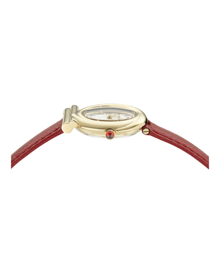 Ferragamo Gancini Twisted Leather Watch
