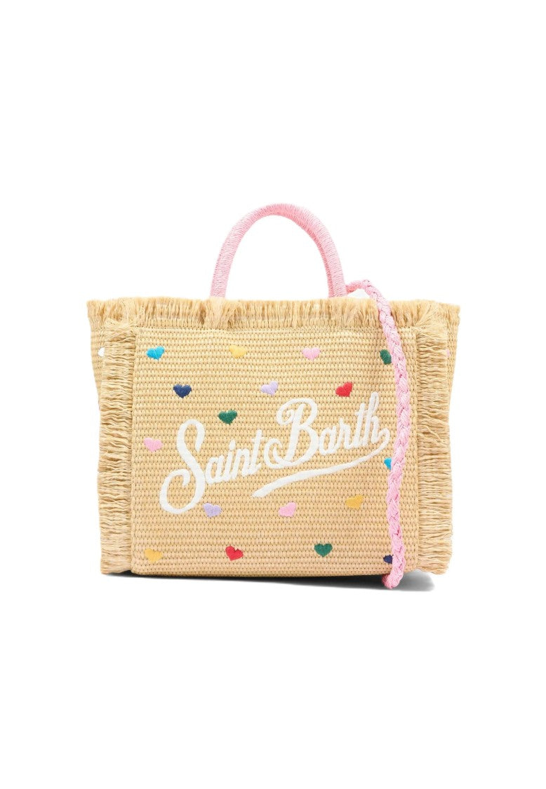 Mc2 Saint Barth Yellow Colette Straw Handbag
