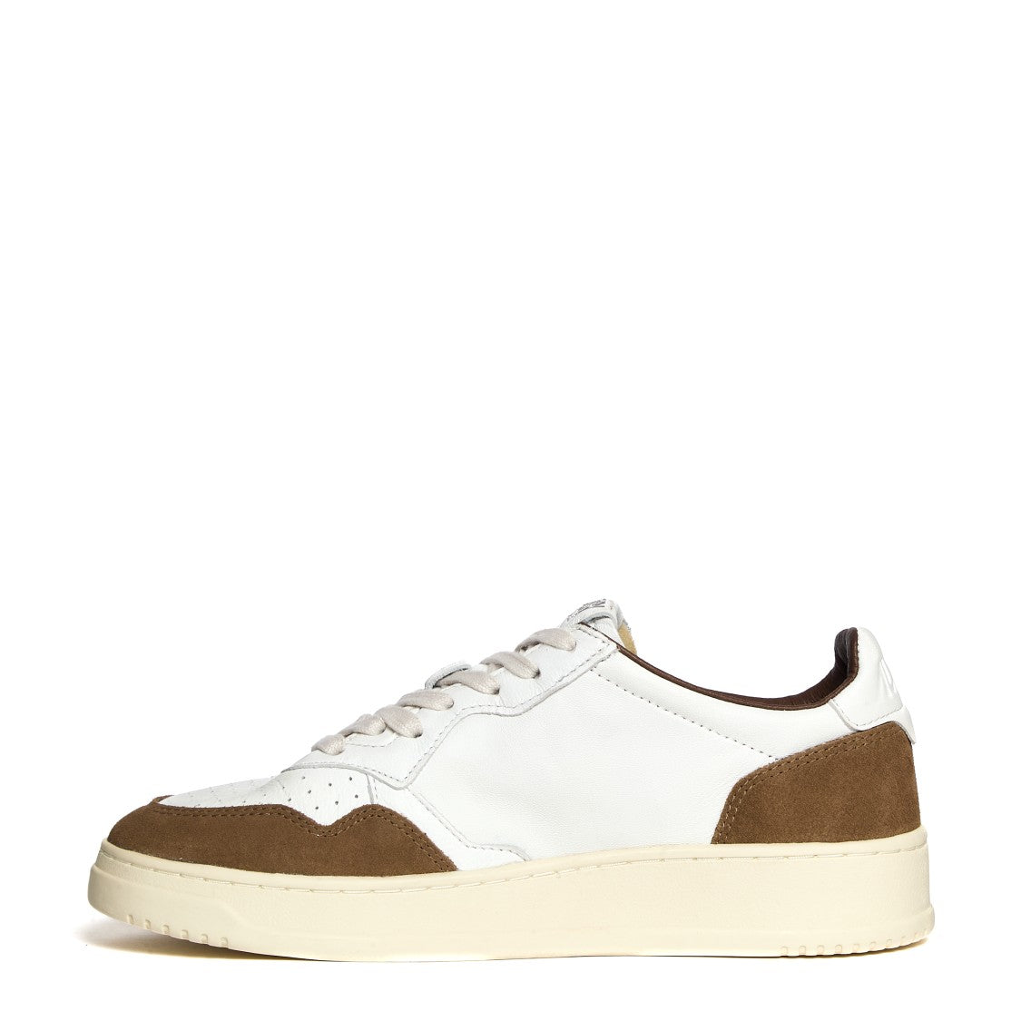Autry White And Cigar Sneakers With Washed Treatment