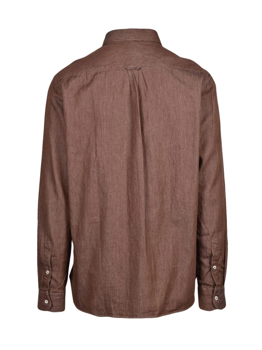 Deuxieme Brown Cotton Shirt