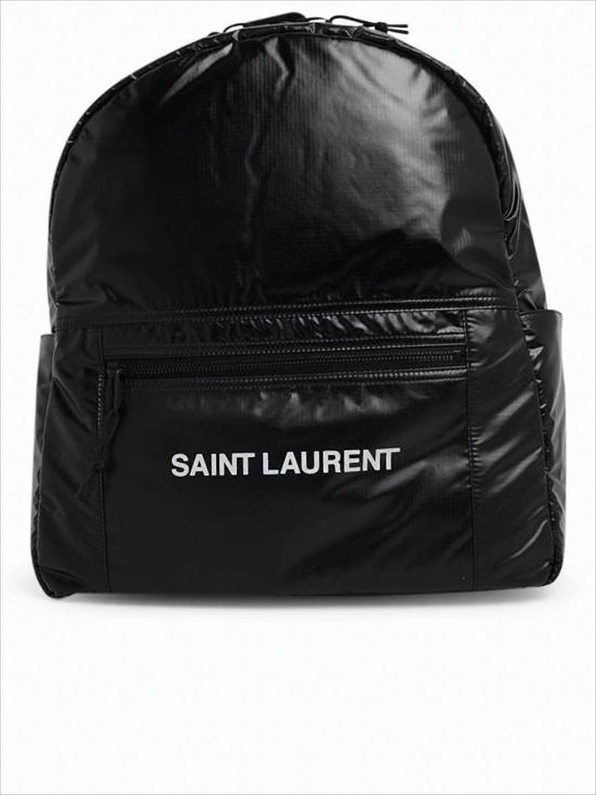 Saint Laurent Nylon Backpack With Bold Front Zip