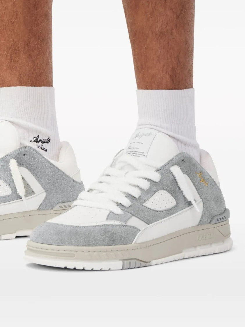 Axel Arigato Grey/White Area Lo Panelled Sneakers