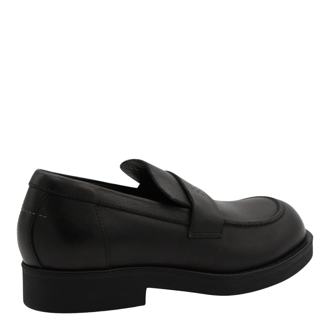 Mm6 By Maison Margiela Sleek Leather Flat Shoes With Subtle Branding