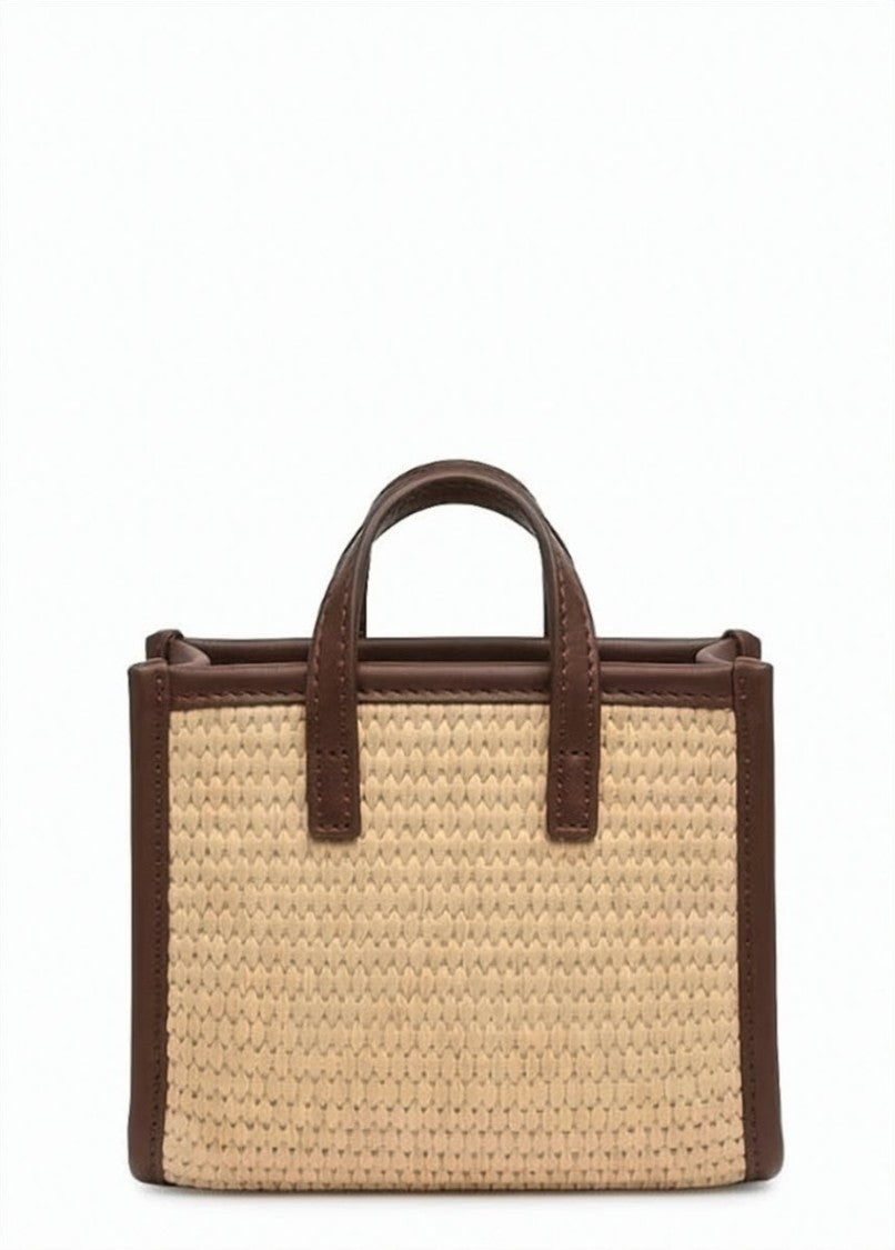 Mc2 Saint Barth Vivian Micro Straw Beige Bag