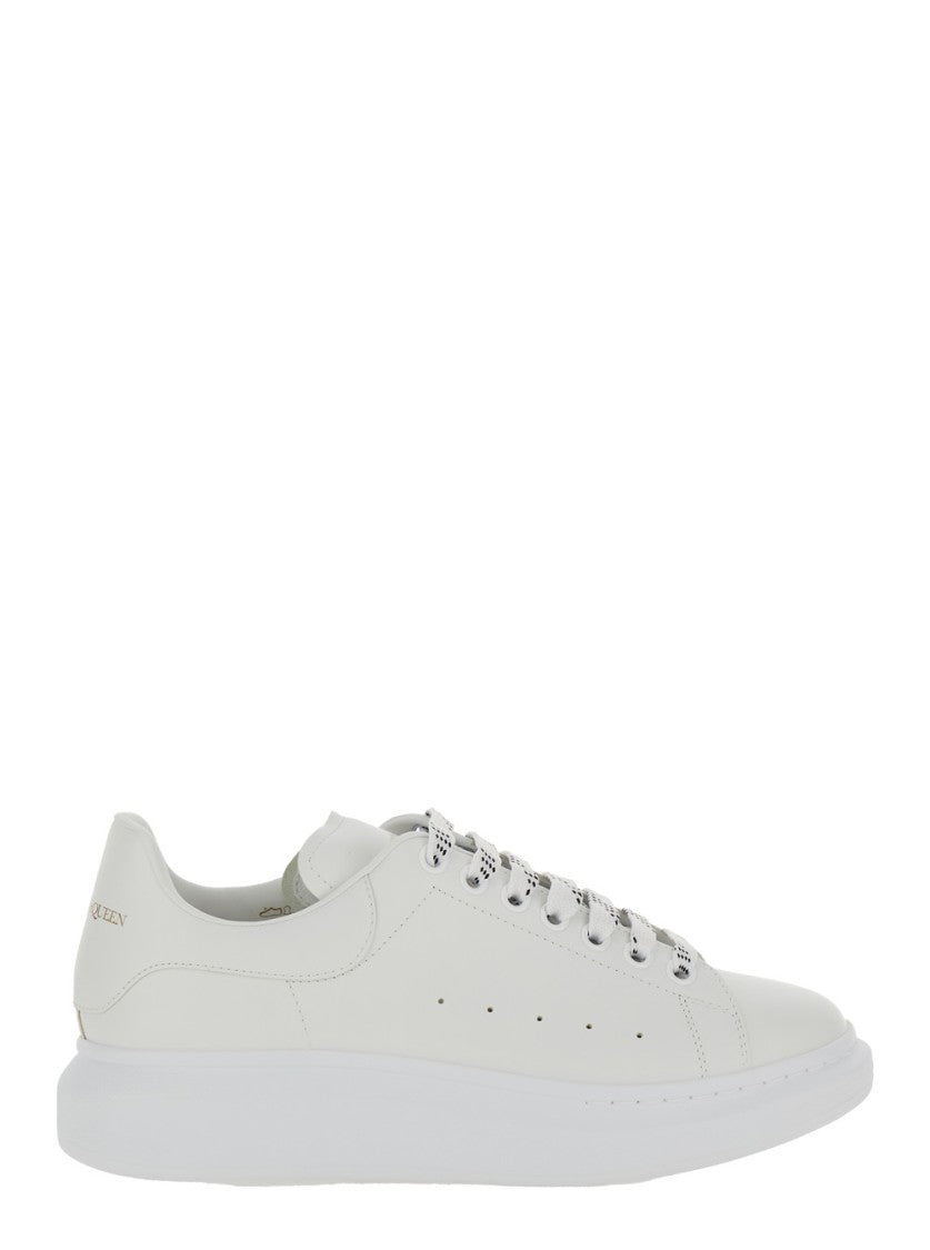 Alexander Mcqueen White Leather Sneakers