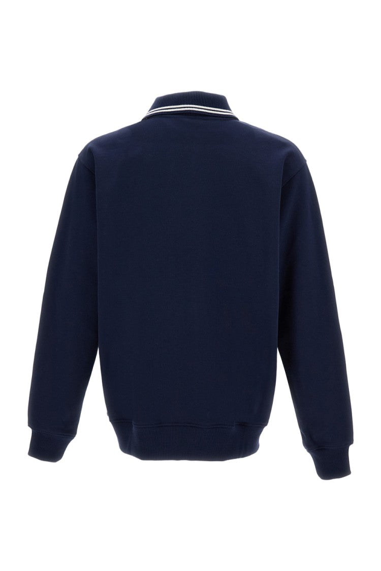 Drôle De Monsieur Navy Blue Long-Sleeved Polo Shirt