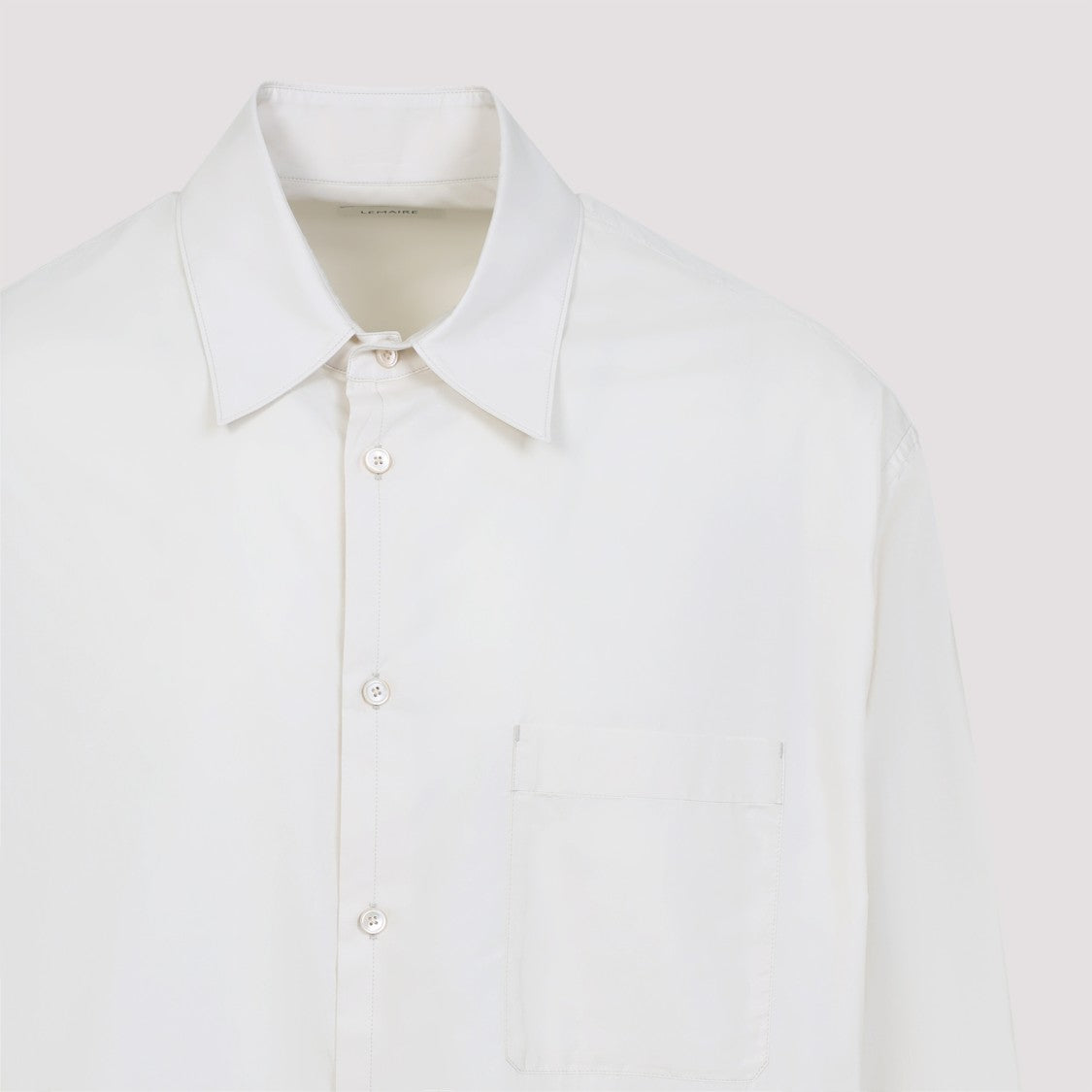 Lemaire Light Cream Cotton Regular Shirt