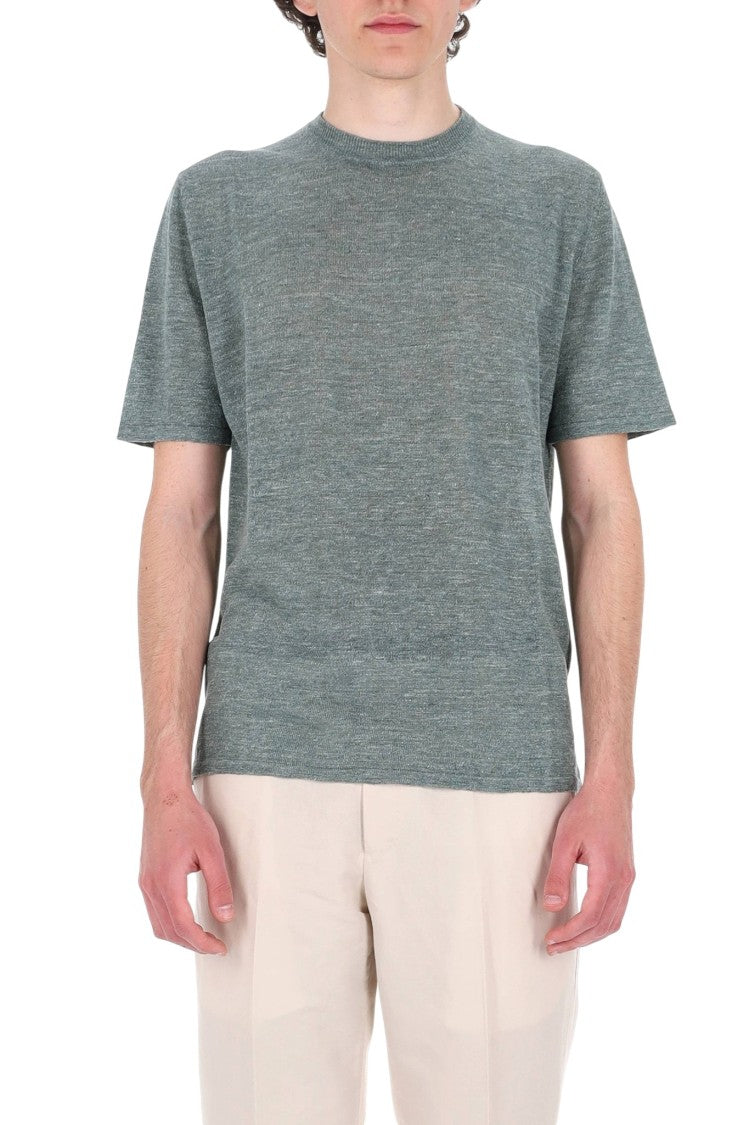 Roberto Collina Linen-Cotton Melange Casual T-Shirt