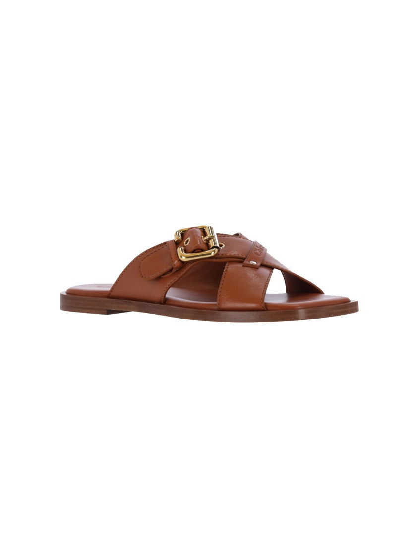 Chloé "Nil" Sandals Brown